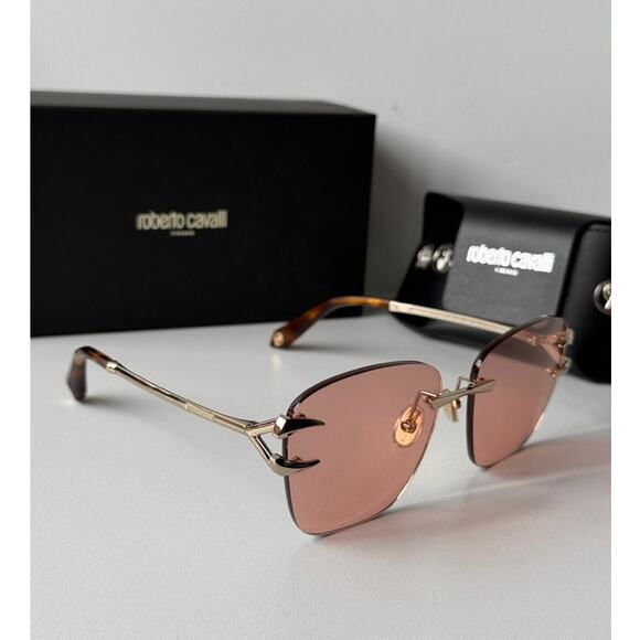 NEW Roberto Cavalli SRC022 Pink Photochromic Claw Sunglasses $625